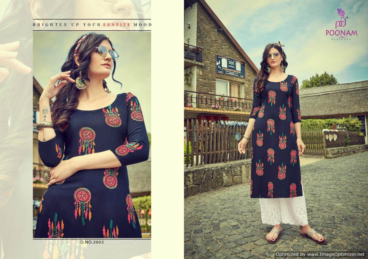 Poonam Sifli Plazo House 2 Rich Look Designer Kurti With Palazzo Collection at Wholesale Price